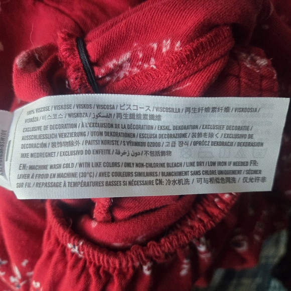 Hollister Strapless Long Pants Romper With Pockets Red With White Floral Small - Picture 4 of 4